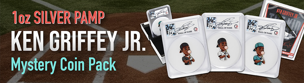 Ken Griffey Jr. 1 oz Silver PAMP Mystery Coin Pack
