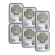 2021 Morgan & Peace Dollar 6 Coin MS70 Set