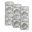 2021 Morgan & Peace Dollar 6 Coin MS70 Set