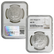 2021 Morgan & Peace Dollar 6 Coin MS70 Set