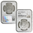2021 Morgan & Peace Dollar 6 Coin MS70 Set