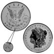 2022 Reverse Proof Peace & Morgan 6-Coin Set