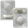 2023 Peace & Morgan Silver Dollar Set MS70 - ANACS