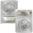 2023 Peace & Morgan Silver Dollar Set MS70 - ANACS