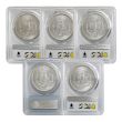 1885-1889 P Mint Morgan Dollar Set - PCGS MS64