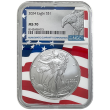 2024 Flag Core Silver American Eagle Eagle – NGC MS70