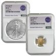2025 Silver Eagle & $5 Gold Eagle x3 - NGC Numbered Pair