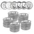 Five 10-Coin Rolls of Silver Kennedys