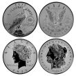 Christmas in July 3-Coin Morgan & Peace Set