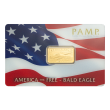 5G GOLD BAR - AMERICA THE FREE BALD EAGLE