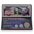250 YEARS OF AMERICAN INDEPENDENCE COIN & COLORIZED CURRENCY SET