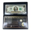 USA 250TH GOLD PLATED COIN & CURRENCY SET