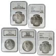 PDSOCC Morgan Dollar Mint Mark Set MS64 - NGC