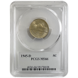1945-D War Time Nickel PCGS MS66 General Casey Label