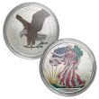 2021 Colorized Type 2 Silver Eagle BU