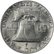 Silver Franklin Half Dollars x5