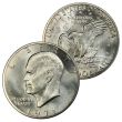 1971 Silver Eisenhower Dollars - x10