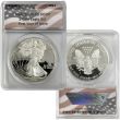 1986-S Proof & Mint State Silver Eagle Set