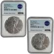 2021 1st & Last Day Type 1&2 Silver Eagle Set