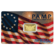 1776-2026 250th Anniversary PAMP 2.5g Gold Bar