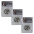 1776-2026 Silver Franklin Half Dollar Overstrike Privy x3