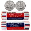 1776-2026 250th Anniversary P&D Mayflower & Revolutionary War Quarter Roll Continuity x5