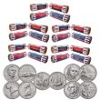 1776-2026 250th Anniversary P&D Mayflower & Revolutionary War Quarter Roll Continuity x5