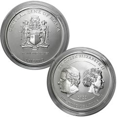 2022 1oz Silver Memorial King Charles/Queen Elizabeth Reverse Proof