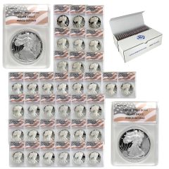 1986 - 2021 Silver Eagle ANACS PR69 Set