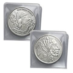 1oz Silver Buffalo Design Round