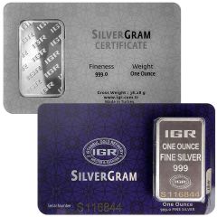 One Ounce IGR Silver Bar