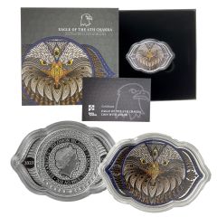 2023 Colorized Eagle Chakra Silver Coin