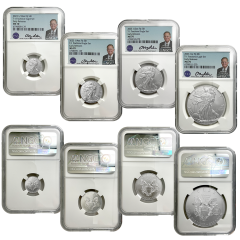2023 Silver Fractional Set MS70 – Ryder Signed