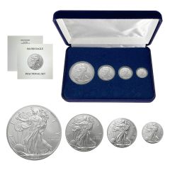 2023 Fractional Type I Silver Eagle Tribute Fiji BU Set in Display Box