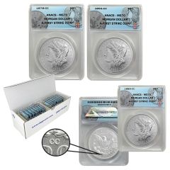 2023 (1878-1893 Bonus 86-88) Carson City Morgan Dollar FIJI ANACS MS70 FS Set