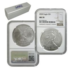2024 Silver Eagles 20-Coin Box – MS70