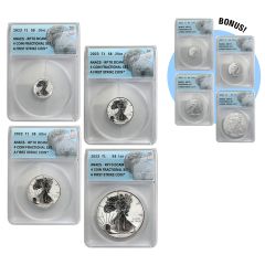 Silver Fractional Reverse Proof Set w/ Bonus Mint State Set