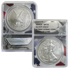 2024-W Burnished Silver American Eagle - SP70