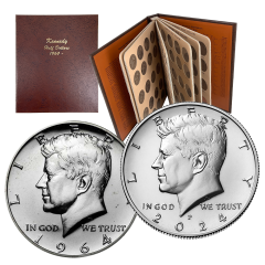 1964-2024 P&D Kennedy Half Dollar Album