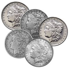 Pre-1900's Morgan Silver Dollar x5