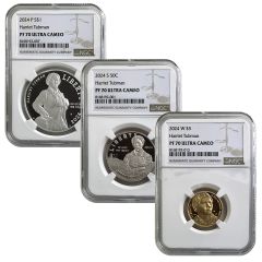 2024 Harriet Tubman Gold/Silver 3 Coin NGC PF70 Set