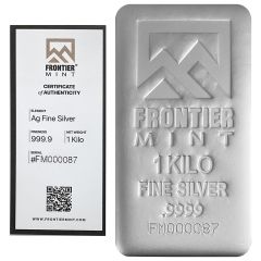 Frontier Mint Kilo Silver Bar - Split-Pay