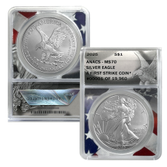 2025 Silver Eagle – MS70 1st Strike PRE-SALE
