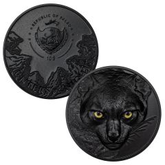 2024 2oz Silver Hunters By Night - Ocelot Obsidian Black