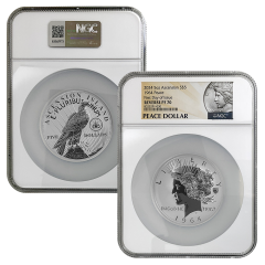 2024 American Heritage Series 5oz Silver 1964 Peace Dollar