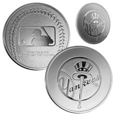 MLB 1oz Silver Round - NY Yankees