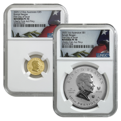 2025 Ronald Reagan Gold & Silver Coin Set
