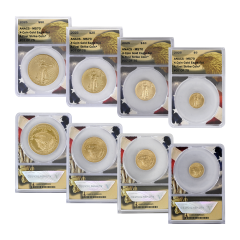 2025 4-Coin Gold Eagle Set ANACS – MS70
