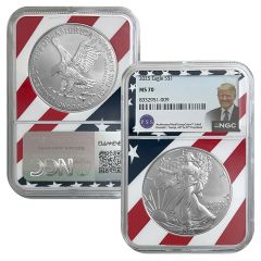 2025 Silver Eagle - Donald Trump Label