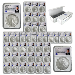 1986-2025 NGC Numbered Silver Eagle Date Run Set - Split Pay